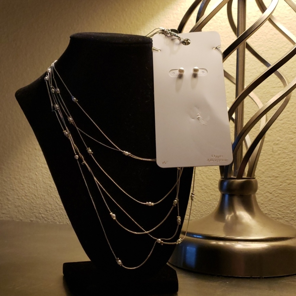 Necklace with matching earrings